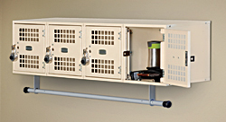Vented Wall Mounted Modular Locker Unit-Metal